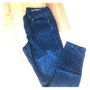 GAP Polka Dot Always Skinny Denim